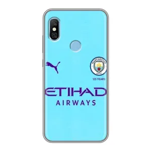 Силиконовые Чехлы принт Футбол на Xiaomi Redmi 6 pro (Man City)