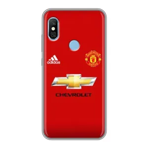 Силиконовые Чехлы принт Футбол на Xiaomi Redmi 6 pro (Man United)