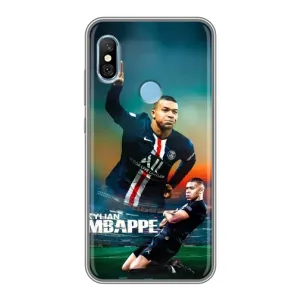 Чехол (TPU) с Футболистом на Xiaomi Redmi 6 pro (MBAPPE)