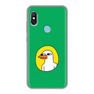 Бампер с принтом Мемы для Xiaomi Redmi 6 pro (Мем Утка)