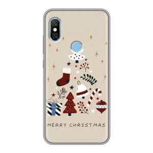 Чехол Санта Клаус для Xiaomi Redmi 6 pro (Merry Christmas)