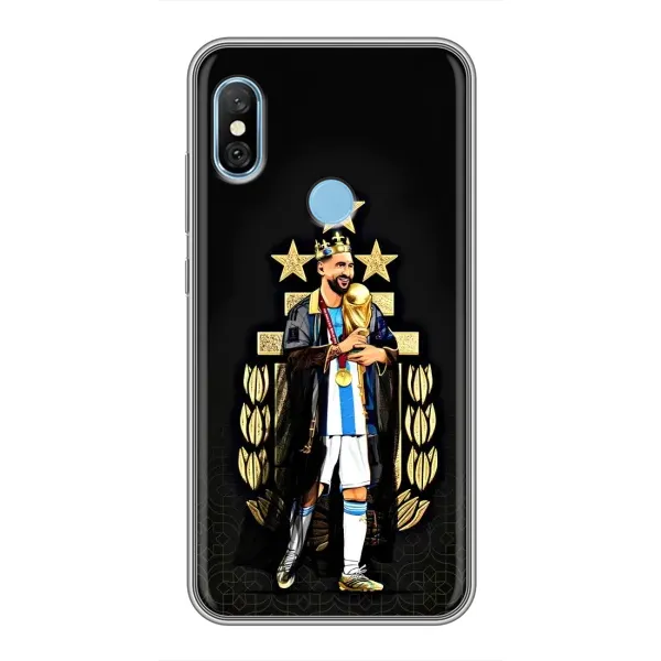 Чехол с рисунком «Месси король» для Xiaomi Redmi 6 pro Чехол с рисунком «Месси король» для Xiaomi Redmi 6 pro