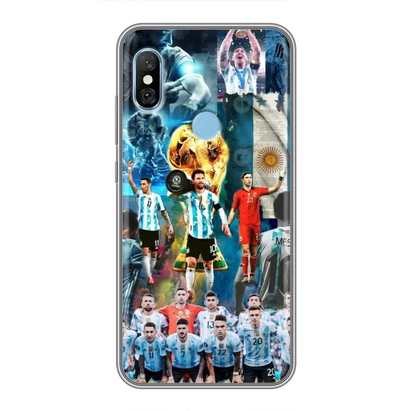 Чехол с рисунком «Месси в сборной» для Xiaomi Redmi 6 pro Чехол с рисунком «Месси в сборной» для Xiaomi Redmi 6 pro