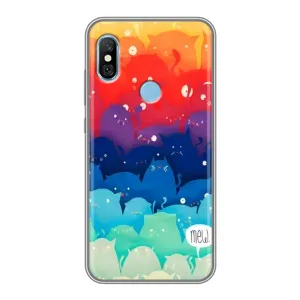Силиконовый чехол с котиком для Xiaomi Redmi 6 pro (Mew)