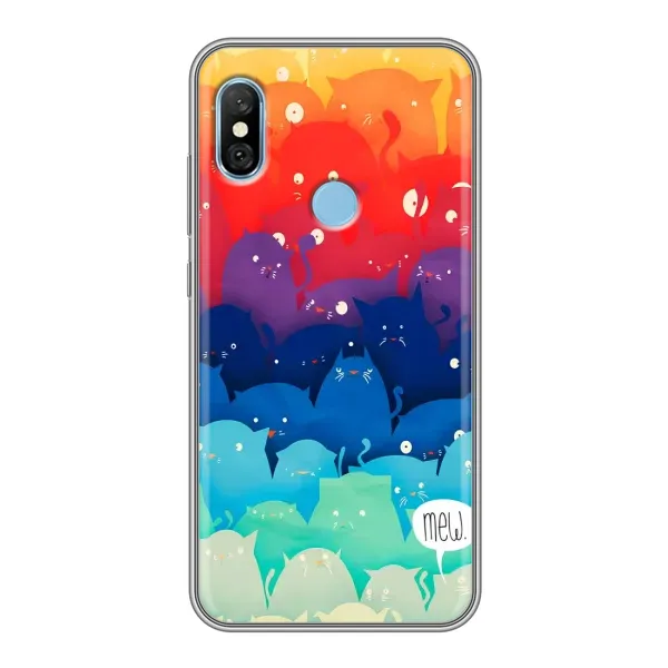 Чехол с рисунком «Mew» для Xiaomi Redmi 6 pro Чехол с рисунком «Mew» для Xiaomi Redmi 6 pro