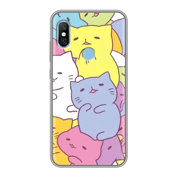 Чехол с рисунком «Милые котики» для Xiaomi Redmi 6 pro Чехол с рисунком «Милые котики» для Xiaomi Redmi 6 pro