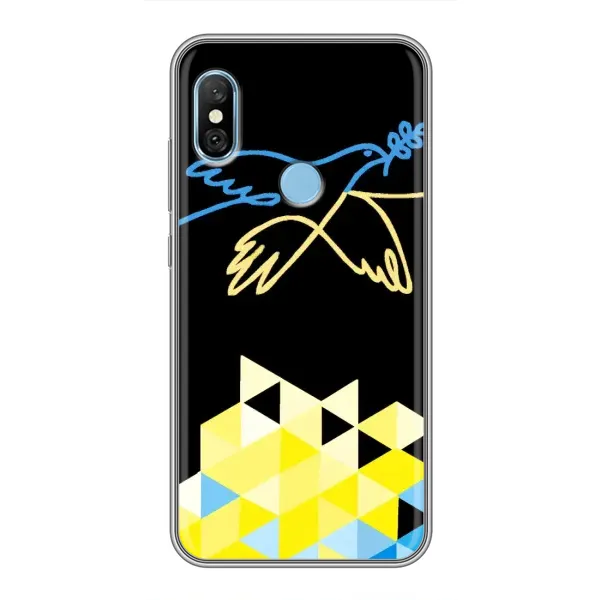 Чехол с рисунком «Мир для Украины» для Xiaomi Redmi 6 pro Чехол с рисунком «Мир для Украины» для Xiaomi Redmi 6 pro