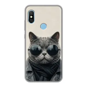 Чехол на тематику: Коты для Xiaomi Redmi 6 pro (Модный кот)
