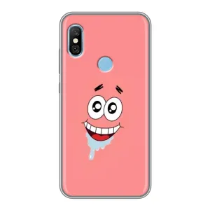 Чехлы с Патриком на Xiaomi Redmi 6 pro (Мордочка Патрика)