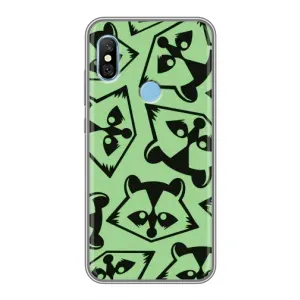 Силіконовий Чохол з Энотами на Xiaomi Redmi 6 pro (Мордочки Єнота)