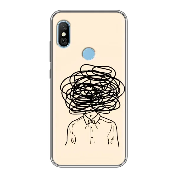Чехол с рисунком «Мысли» для Xiaomi Redmi 6 pro Чехол с рисунком «Мысли» для Xiaomi Redmi 6 pro