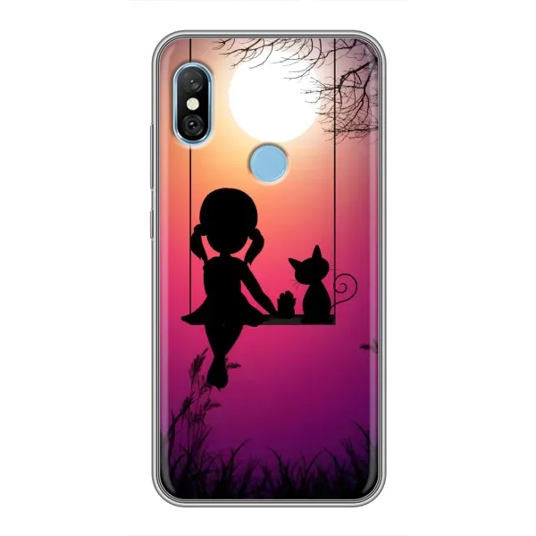Чехол с рисунком «На качели» для Xiaomi Redmi 6 pro Чехол с рисунком «На качели» для Xiaomi Redmi 6 pro