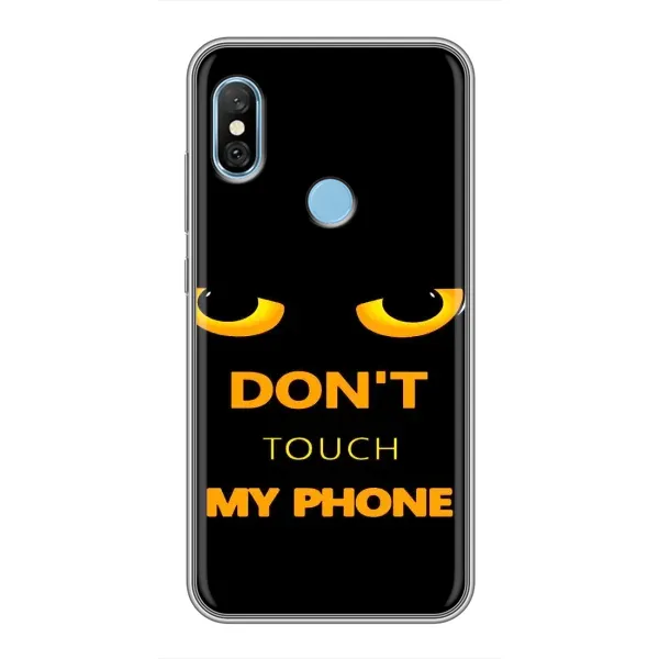 Чехол с рисунком «Не трогай мой телефон» для Xiaomi Redmi 6 pro Чехол с рисунком «Не трогай мой телефон» для Xiaomi Redmi 6 pro