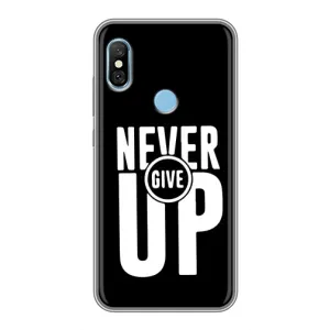 Силіконовый Чохол на Xiaomi Redmi 6 pro з картинкою НАЙК (Never Give UP)