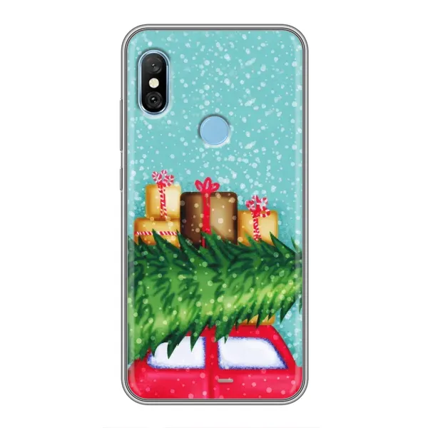 Чехол с рисунком «Новогодние подарки» для Xiaomi Redmi 6 pro Чехол с рисунком «Новогодние подарки» для Xiaomi Redmi 6 pro