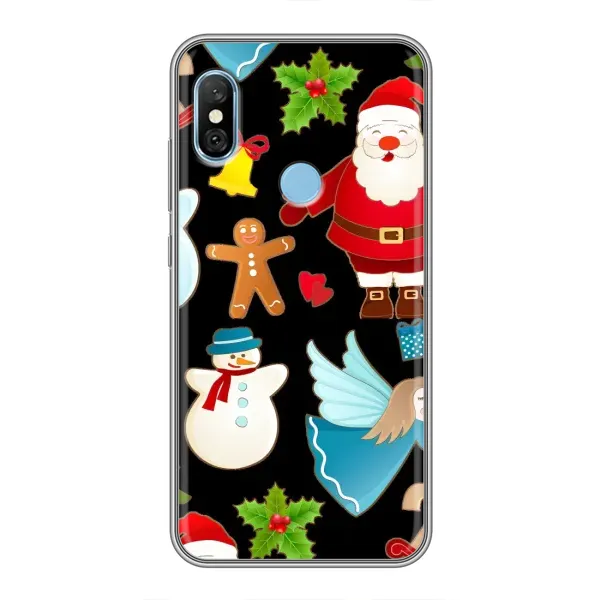 Чехол с рисунком «Новогодний дизайн» для Xiaomi Redmi 6 pro Чехол с рисунком «Новогодний дизайн» для Xiaomi Redmi 6 pro