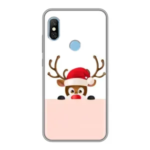 Чехол Санта Клаус для Xiaomi Redmi 6 pro (Олененок)