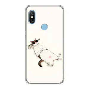 Чехол на тематику: Коты для Xiaomi Redmi 6 pro (Отдых)