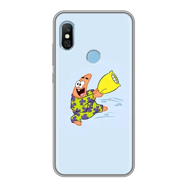 Чехол с рисунком «Патрик с подушкой» для Xiaomi Redmi 6 pro Чехол с рисунком «Патрик с подушкой» для Xiaomi Redmi 6 pro