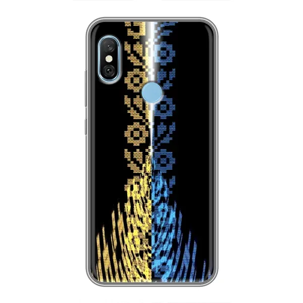 Чехол с рисунком «Патриотическая вышиванка» для Xiaomi Redmi 6 pro Чехол с рисунком «Патриотическая вышиванка» для Xiaomi Redmi 6 pro