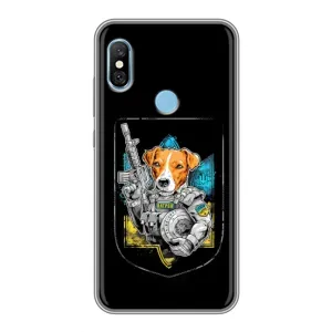 Чехол с принтом для Xiaomi Redmi 6 pro (Патрон Воин)