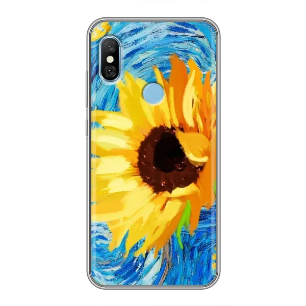Чехол с рисунком «Подсолнух цветок» для Xiaomi Redmi 6 pro Чехол с рисунком «Подсолнух цветок» для Xiaomi Redmi 6 pro