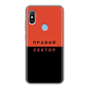 Чехлы УПА (Красно-Чёрный) на Xiaomi Redmi 6 pro (Правый Серктор)