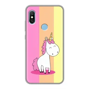 Чехол Unicorn на Xiaomi Redmi 6 pro (Радужный Единорог)