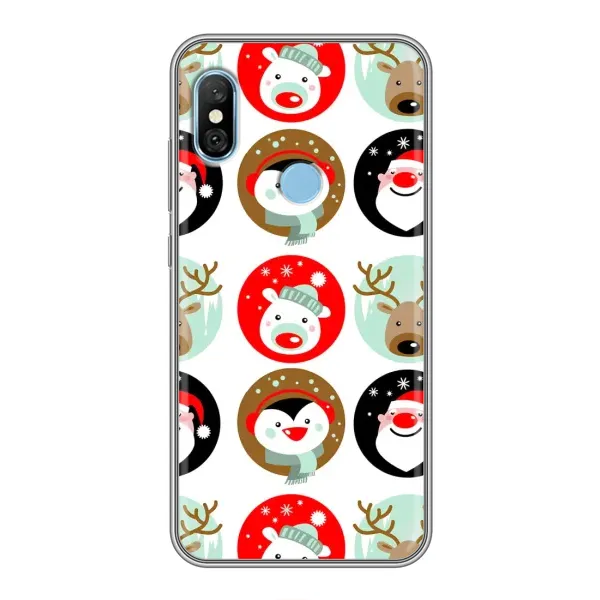 Чехол с рисунком «Рождественский принт» для Xiaomi Redmi 6 pro Чехол с рисунком «Рождественский принт» для Xiaomi Redmi 6 pro