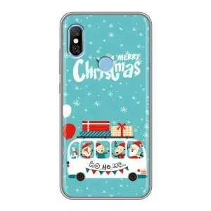 Силиконовый бампер на рождество для Xiaomi Redmi 6 pro (Рождественское настроение)