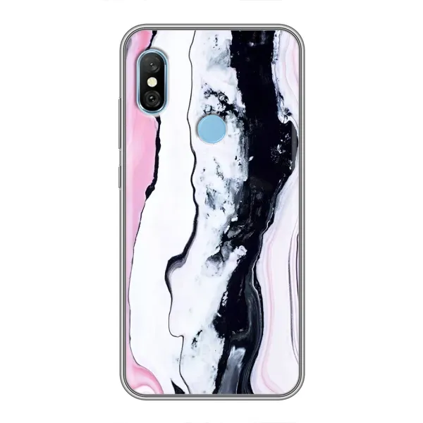 Чехол с рисунком «Розовый мрамор» для Xiaomi Redmi 6 pro