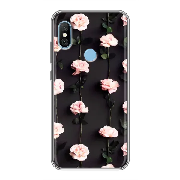 Чехол с рисунком «Розы» для Xiaomi Redmi 6 pro Чехол с рисунком «Розы» для Xiaomi Redmi 6 pro