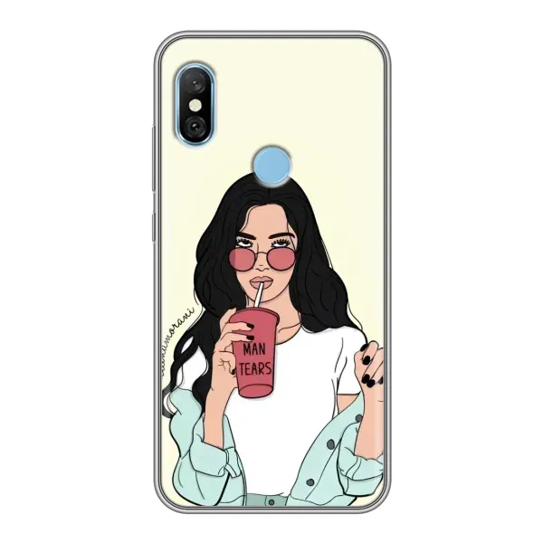 Чехол с рисунком «С напитком» для Xiaomi Redmi 6 pro Чехол с рисунком «С напитком» для Xiaomi Redmi 6 pro