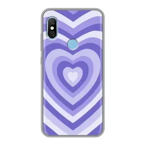 Чехлы с тематикой "Маленькие Сердечки" на Xiaomi Redmi 6 pro (Сердце фиолет)