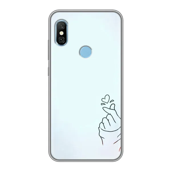 Чехол с рисунком «Сердце на голубом» для Xiaomi Redmi 6 pro Чехол с рисунком «Сердце на голубом» для Xiaomi Redmi 6 pro