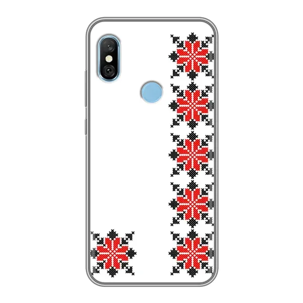 Чехол с рисунком «Силуэт вышиванки» для Xiaomi Redmi 6 pro Чехол с рисунком «Силуэт вышиванки» для Xiaomi Redmi 6 pro