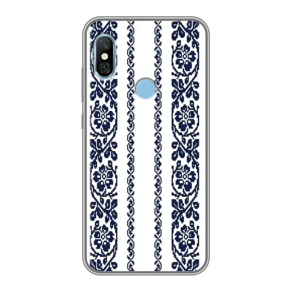 Чехол с рисунком «Синяя вышиванка» для Xiaomi Redmi 6 pro Чехол с рисунком «Синяя вышиванка» для Xiaomi Redmi 6 pro