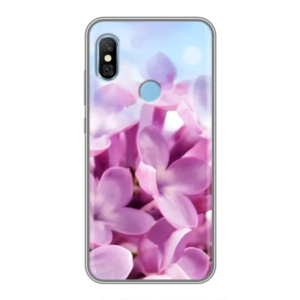 Чехол с рисунком «Сиреневые цветы» для Xiaomi Redmi 6 pro Чехол с рисунком «Сиреневые цветы» для Xiaomi Redmi 6 pro