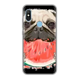 Чохол (ТПУ) Милі песики для Xiaomi Redmi 6 pro (Смішний Мопс)