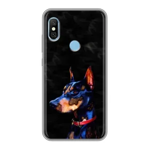 Бампер для Xiaomi Redmi 6 pro з картинкою "Песики" (Собака Мопсік)