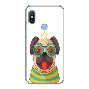 Бампер для Xiaomi Redmi 6 pro з картинкою "Песики" (Собака Король)