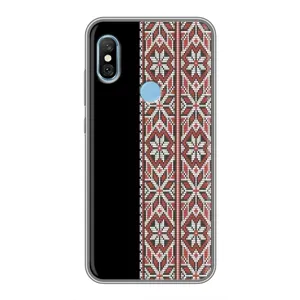 Силиконовый Чехол на Xiaomi Redmi 6 pro с картинкой Вышиванки (Стильная вишиванка)