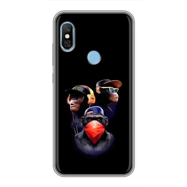 Чехол с рисунком «Три обезьяны» для Xiaomi Redmi 6 pro Чехол с рисунком «Три обезьяны» для Xiaomi Redmi 6 pro