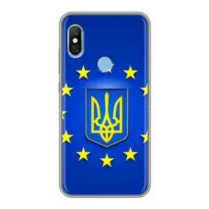 Чехол с Украинской символикой на Редми 6 Про (Украина это Европа)