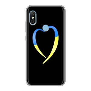Силиконовый Чехол на Xiaomi Redmi 6 pro (Я-Украина) (Украинское сердце)