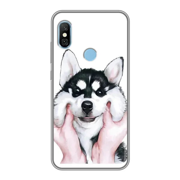 Чехол с рисунком «Собака Хаски» для Xiaomi Redmi 6 pro Чехол с рисунком «Собака Хаски» для Xiaomi Redmi 6 pro