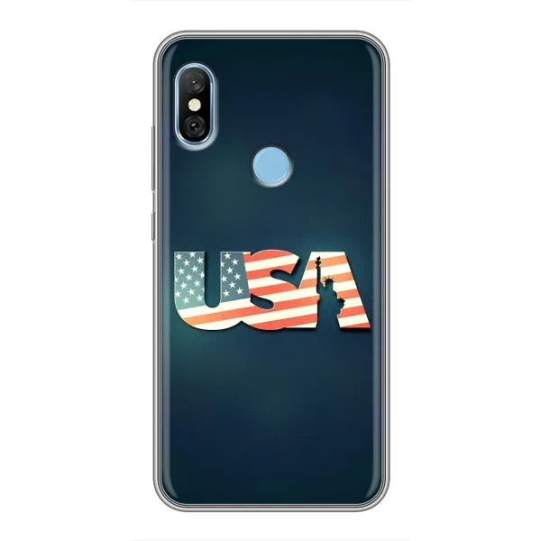 Чехол с рисунком «USA» для Xiaomi Redmi 6 pro Чехол с рисунком «USA» для Xiaomi Redmi 6 pro