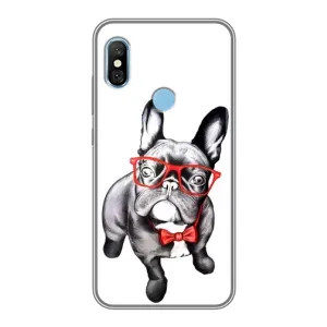 Бампер для Xiaomi Redmi 6 pro з картинкою "Песики" (В окулярах)