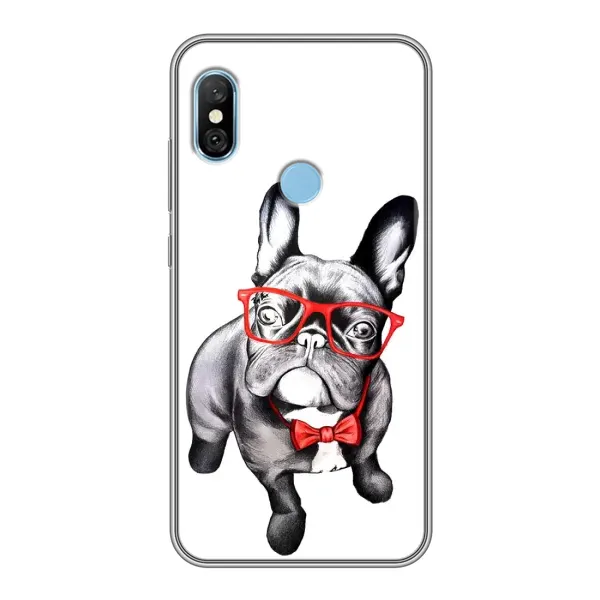 Чехол с рисунком «В очках» для Xiaomi Redmi 6 pro Чехол с рисунком «В очках» для Xiaomi Redmi 6 pro