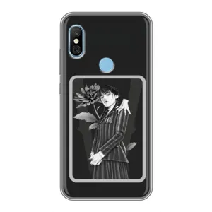 Чехлы с принтом Уэнсдей на Xiaomi Redmi 6 pro (Венсдей картина)